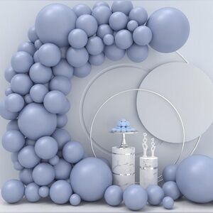 Dusty Blue Balloons 110 Pcs Garland Kit Different Sizes 5 10 12 18 Inch